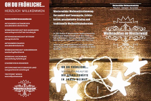 Flyer Weihnachten im Westerwald 2015